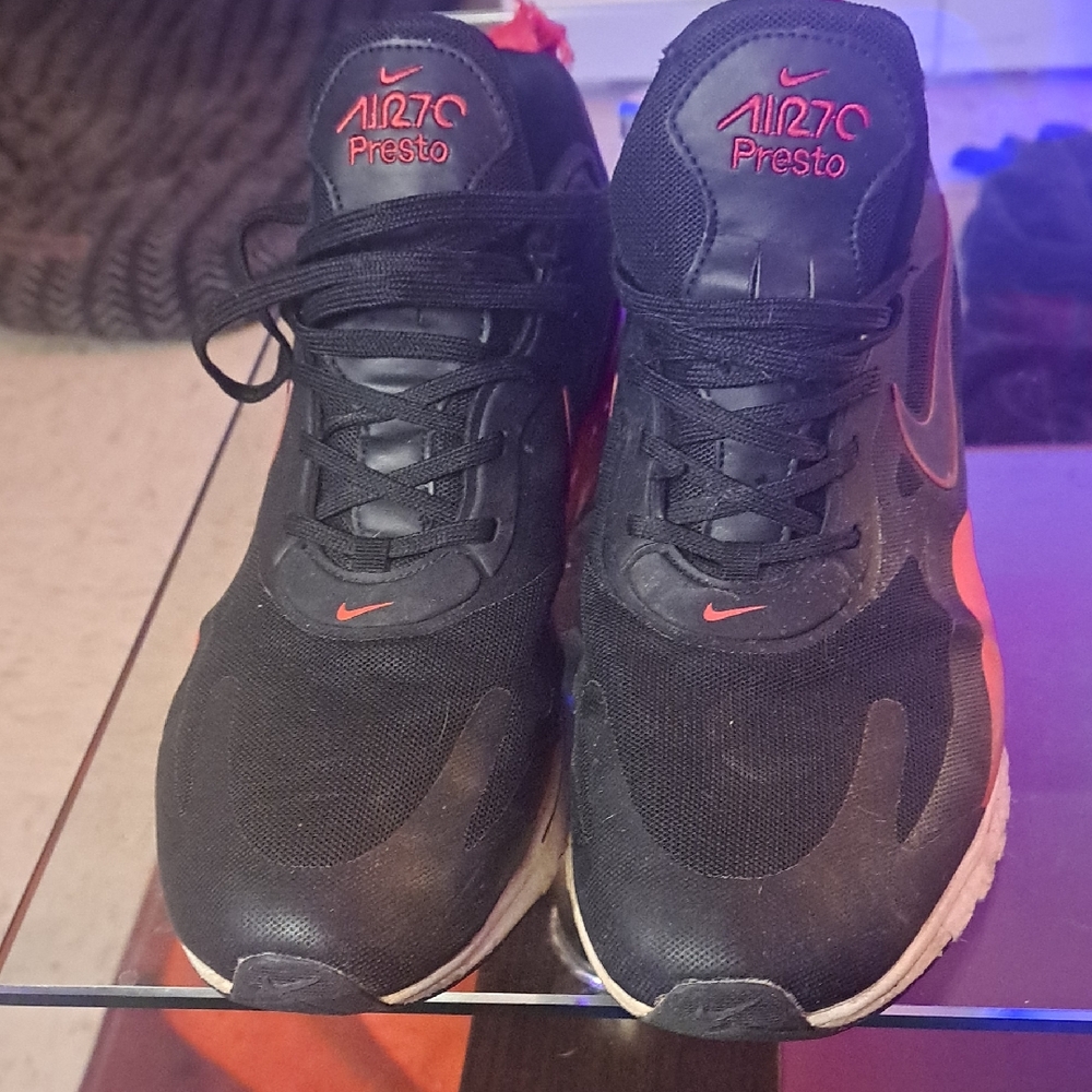 Nike Air Presto Black with Red Accents